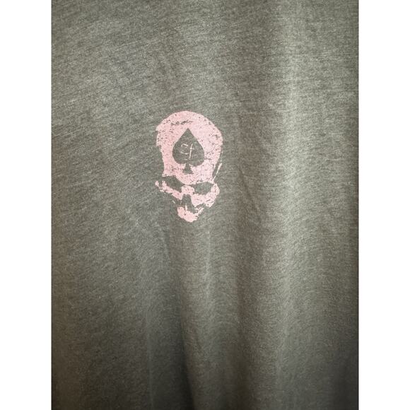 Zero Foxtrot Hot Summers 1945 Green Men's T- Shirt XL Pinup Hawaiian Girl Luau - Picture 4 of 5